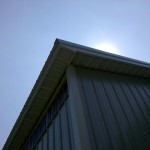 roof overhang on a pole barn