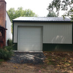 pole barn being used as a garage