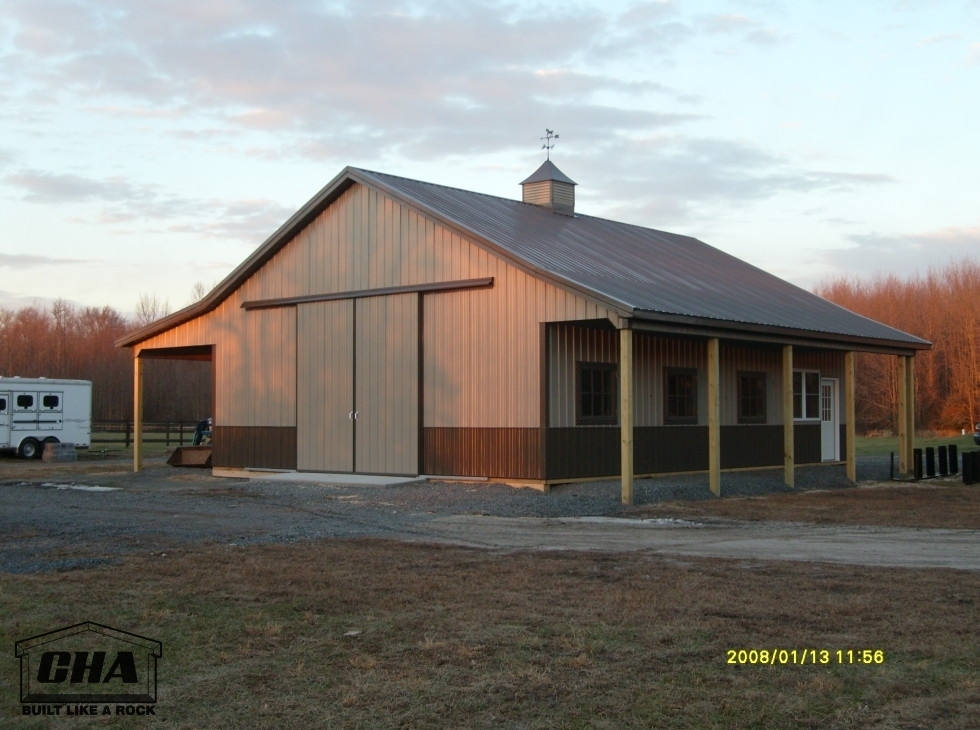 large horse barn